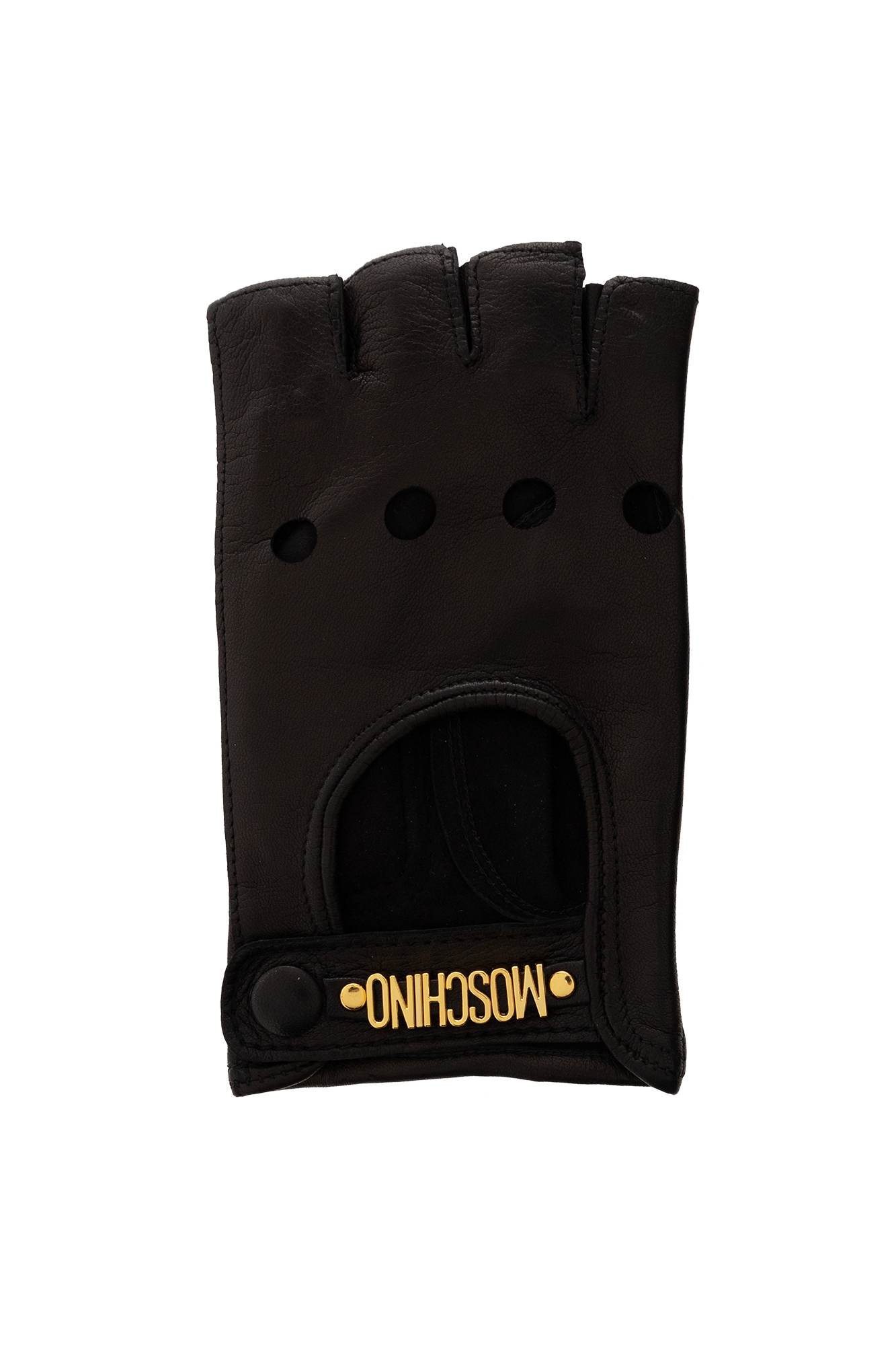 Moschino fingerless discount gloves